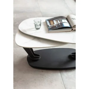 KARE Design Mesa de centro Franklin White 150x58 cm Outlet