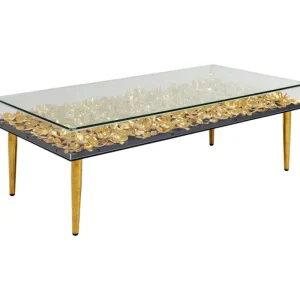 KARE Design Mesa de Centro Gold Flowers 120x60cm Discount