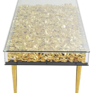 KARE Design Mesa de Centro Gold Flowers 120x60cm Discount