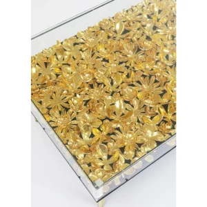 KARE Design Mesa de Centro Gold Flowers 120x60cm Discount