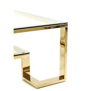 KARE Design Mesa de Centro Gold Rush 120x120cm Clearance