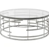 KARE Design Mesa de centro Jupiter Silver Ø100cm Fashion