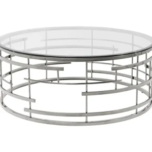 KARE Design Mesa de centro Jupiter Silver Ø100cm Fashion