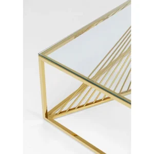 KARE Design Mesa De Centro Laser Gold 120x60cm New