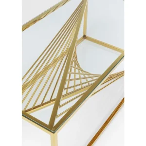 KARE Design Mesa De Centro Laser Gold 120x60cm New