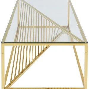 KARE Design Mesa De Centro Laser Gold 120x60cm New