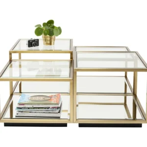 KARE Design Mesa de Centro Luigi Gold (conj.4) Hot
