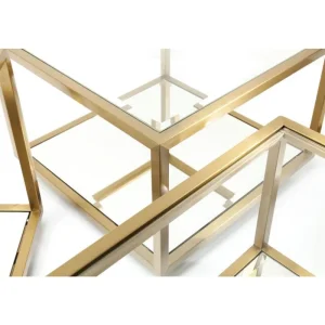 KARE Design Mesa de Centro Luigi Gold (conj.4) Hot