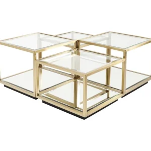 KARE Design Mesa de Centro Luigi Gold (conj.4) Hot
