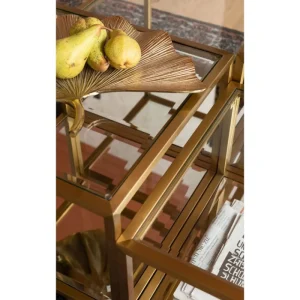 KARE Design Mesa de Centro Luigi Gold (conj.4) Hot