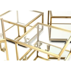 KARE Design Mesa de Centro Luigi Gold (conj.4) Hot