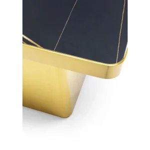 KARE Design Mesa de centro Miler Dourada 80x80cm New