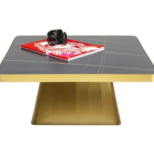 KARE Design Mesa de centro Miler Dourada 80x80cm New