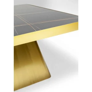 KARE Design Mesa de centro Miler Dourada 80x80cm New