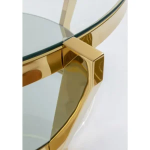 KARE Design Mesa de Centro Monocolo Dourado Ø90cm Best