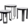 KARE Design Mesa de centro Perelli Preto (conjunto de 3) Hot