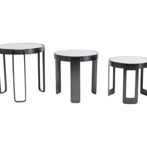 KARE Design Mesa de centro Perelli Preto (conjunto de 3) Hot