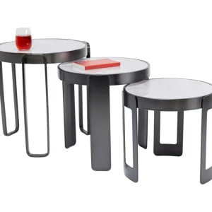 KARE Design Mesa de centro Perelli Preto (conjunto de 3) Hot
