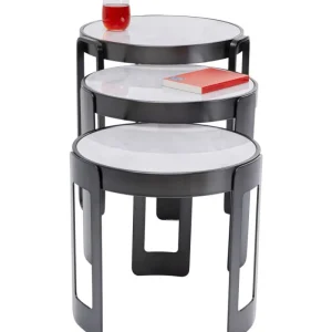 KARE Design Mesa de centro Perelli Preto (conjunto de 3) Hot