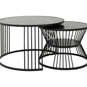 KARE Design Mesa de Centro Roma Black (Conj. de 2) Hot