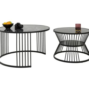 KARE Design Mesa de Centro Roma Black (Conj. de 2) Hot
