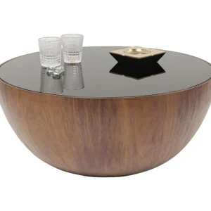 KARE Design Mesa de Centro Tear Drops Walnut Ø80cm New