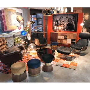 KARE Design Mesa de Centro Tear Drops Walnut Ø80cm New