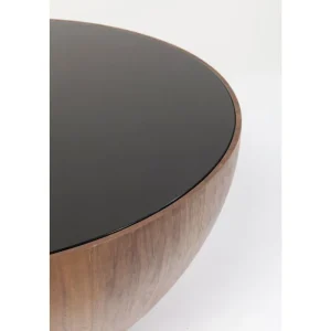 KARE Design Mesa de Centro Tear Drops Walnut Ø80cm New