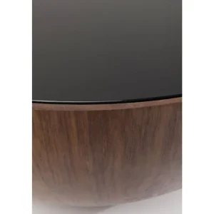 KARE Design Mesa de Centro Tear Drops Walnut Ø80cm New