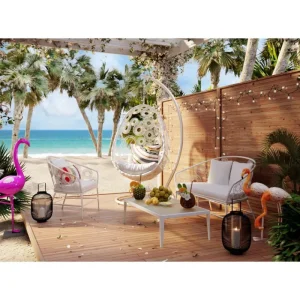 KARE Design Mesa de centro Tiki White Sale