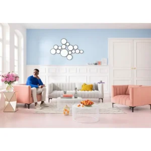 KARE Design Mesa de Centro Wire Branco (conj.2) Sale