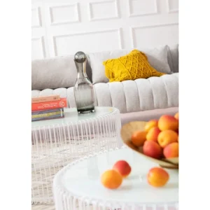 KARE Design Mesa de Centro Wire Branco (conj.2) Sale