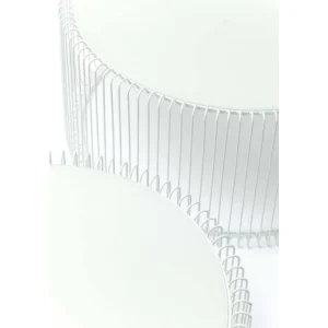 KARE Design Mesa de Centro Wire Branco (conj.2) Sale