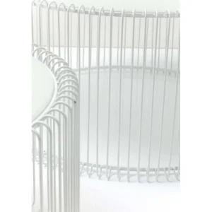 KARE Design Mesa de Centro Wire Branco (conj.2) Sale