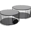 KARE Design Mesa de centro Wire Double preto (2/Set) New