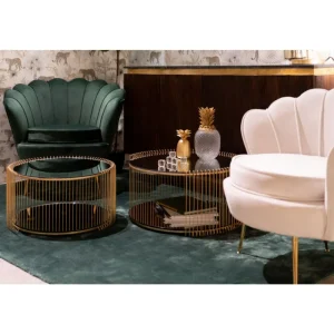 KARE Design Mesa de centro Wire Double laiton (2/Set) Sale