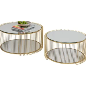 KARE Design Mesa de centro Wire Double laiton (2/Set) Sale