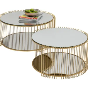 KARE Design Mesa de centro Wire Double laiton (2/Set) Sale
