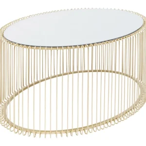 KARE Design Mesa de Centro Wire Uno Dourada 60x90cm Online