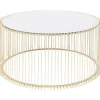 KARE Design Mesa de Centro Wire Uno Dourada Ø80cm New