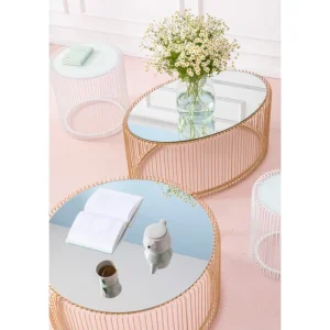 KARE Design Mesa de Centro Wire Uno Dourada 60x90cm Online