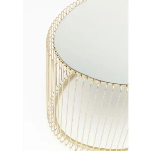 KARE Design Mesa de Centro Wire Uno Dourada 60x90cm Online