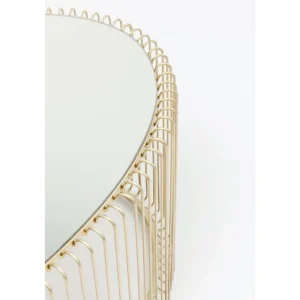 KARE Design Mesa de Centro Wire Uno Dourada 60x90cm Online