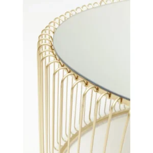 KARE Design Mesa de Centro Wire Uno Dourada 60x90cm Online