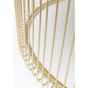 KARE Design Mesa de Centro Wire Uno Dourada Ø80cm New