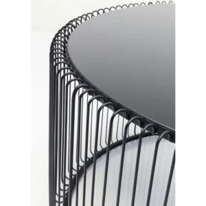 KARE Design Mesa de Centro Wire Uno Preta Ø80cm Sale