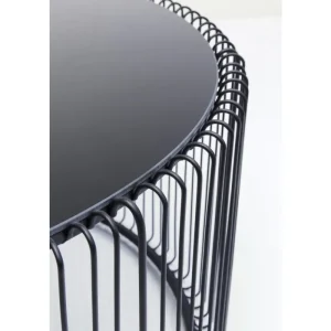 KARE Design Mesa de Centro Wire Uno Preta Ø80cm Sale