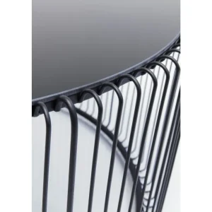 KARE Design Mesa de Centro Wire Uno Preta Ø80cm Sale
