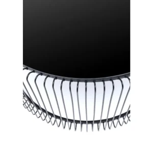 KARE Design Mesa de Centro Wire Uno Preta Ø80cm Sale