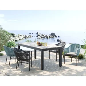 KARE Design Mesa de jardim Sorrento cinzento 180x90cm Fashion